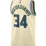 Nike 2025-26 City Edition Giannis Antetokounmpo Milwaukee Bucks Swingman Jersey-back