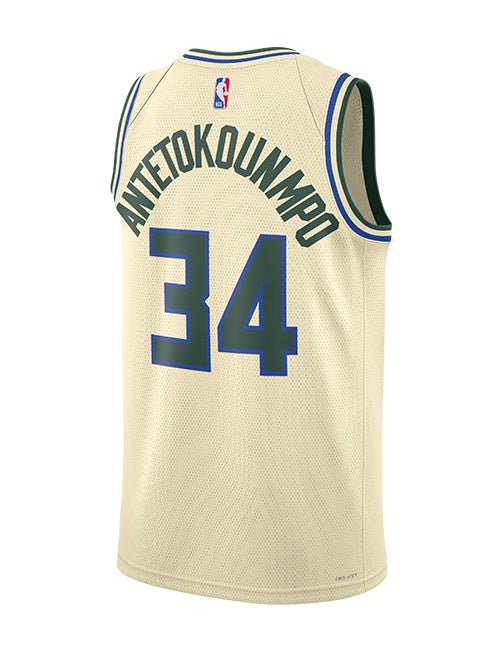 Nike 2025-26 City Edition Giannis Antetokounmpo Milwaukee Bucks Swingman Jersey-back