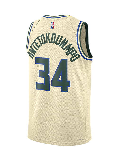 Nike 2025-26 City Edition Giannis Antetokounmpo Milwaukee Bucks Swingman Jersey-back