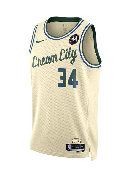 Nike 2025-26 City Edition Giannis Antetokounmpo Milwaukee Bucks Swingman Jersey-front
