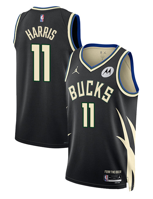 Jordan 2022 Statement Edition Gary Harris Milwaukee Bucks Swingman Jersey-collage