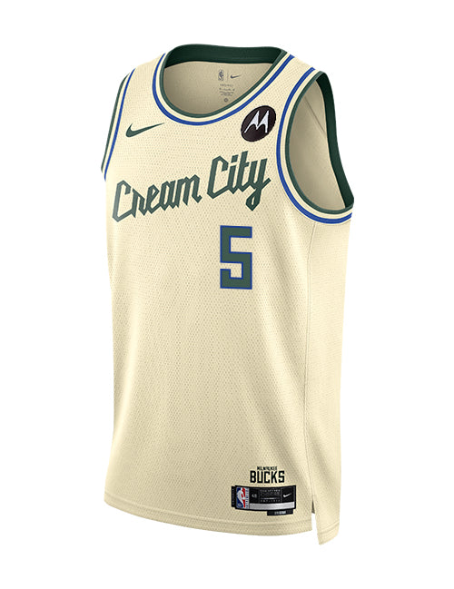 Nike 2025-26 City Edition Gary Trent Jr Milwaukee Bucks Swingman Jersey-front