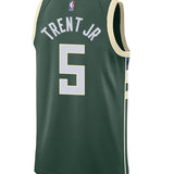 Nike 2022 Icon Edition Gary Trent Jr Milwaukee Bucks Swingman Jersey-back