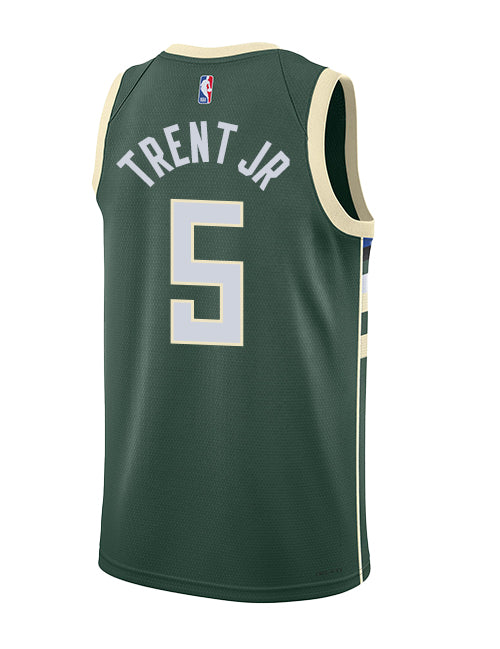 Nike 2022 Icon Edition Gary Trent Jr Milwaukee Bucks Swingman Jersey-back