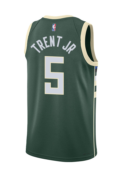 Nike 2022 Icon Edition Gary Trent Jr Milwaukee Bucks Swingman Jersey-back