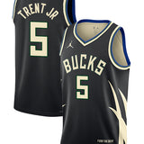 Nike 2022 Icon Edition AJ Green Milwaukee Bucks Swingman Jersey-collage