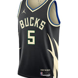 Nike 2022 Icon Edition AJ Green Milwaukee Bucks Swingman Jersey-front