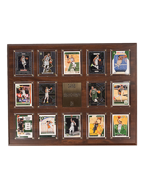 Panini Giannis Antetokounmpo Milwaukee Bucks Trading Card Plaque
