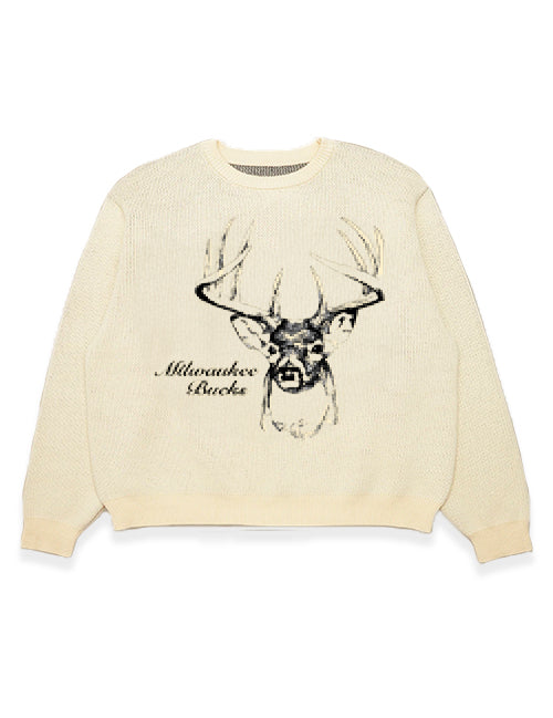 Bucks In Six x Lost Files In The Woods Milwaukee Bucks Knitted Sweater