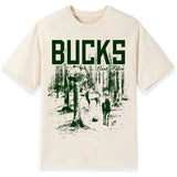 Bucks In Six x Lost Files In The Woods Milwaukee Bucks T-Shirt