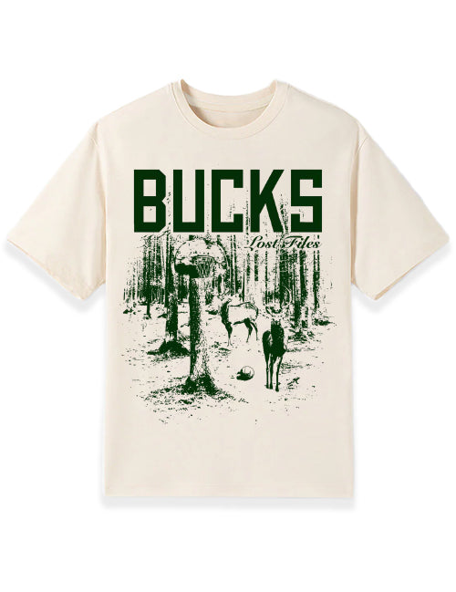 Bucks In Six x Lost Files In The Woods Milwaukee Bucks T-Shirt