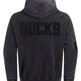 Pro Standard Vanguard Washed Milwaukee Bucks Hooded Sweatshirt-back