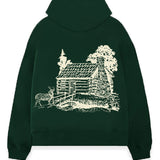 Bucks In Six x Lost Files In The Woods Milwaukee Bucks Hooded Sweatshirt-back