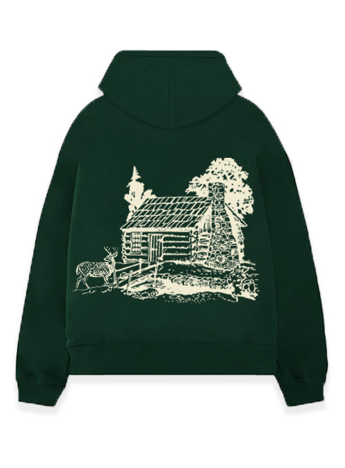 Bucks In Six x Lost Files In The Woods Milwaukee Bucks Hooded Sweatshirt-back