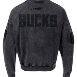 Pro Standard Vanguard Washed Milwaukee Bucks Crewneck Sweatshirt