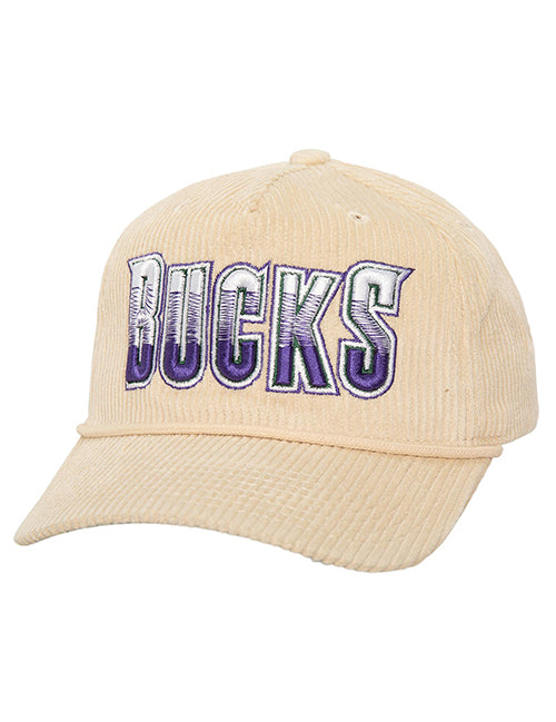 Mitchell & Ness HWC '93 Corduroy Milwaukee Bucks Adjustable Hat-front