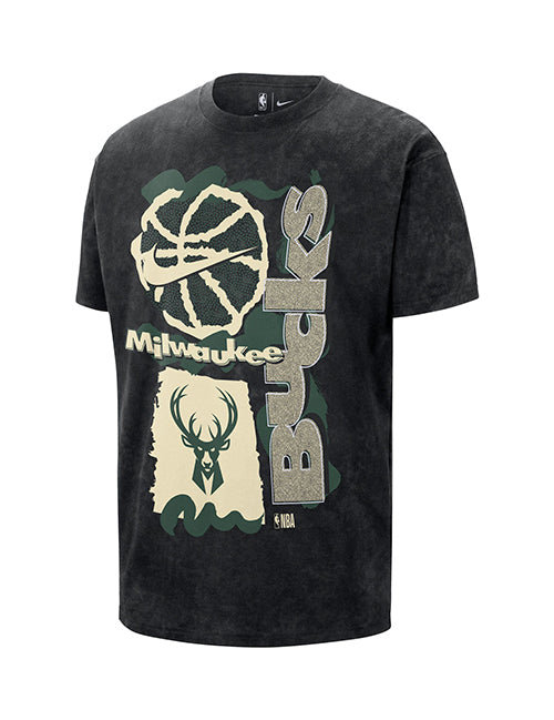 Nike 2025-26 Courtside Max90 Milwaukee Bucks T-Shirt-front