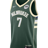 Nike 2022 Icon Edition Chris Livingston Milwaukee Bucks Swingman Jersey