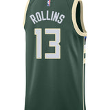 Nike 2022 Icon Edition Ryan Rollins Milwaukee Bucks Swingman Jersey