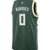 Youth Nike 2022 Icon Edition Brayden Burries Milwaukee Bucks Swingman Jersey
