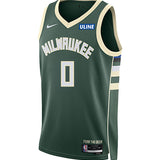 Youth Nike 2022 Icon Edition Brayden Burries Milwaukee Bucks Swingman Jersey