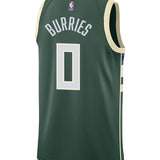 Nike 2022 Icon Edition Brayden Burries Milwaukee Bucks Swingman Jersey