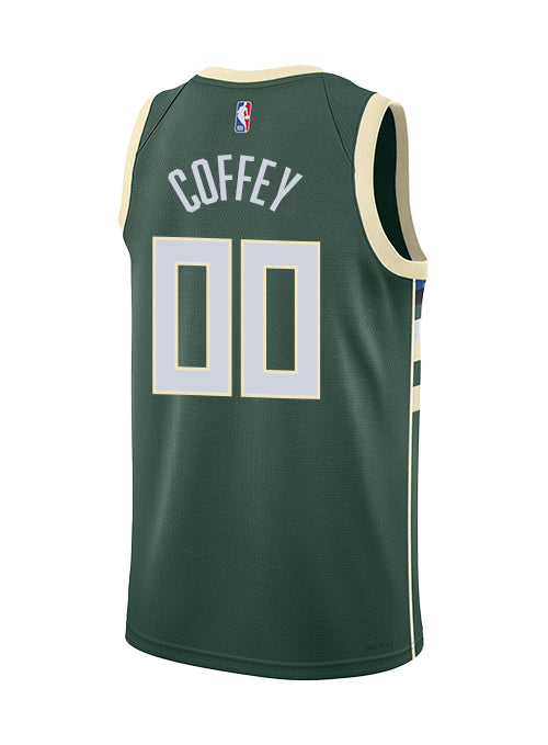 Nike 2022 Icon Edition Amir Coffey Milwaukee Bucks Swingman Jersey-back