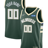 Nike 2022 Icon Edition Custom Milwaukee Bucks Swingman Jersey