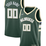 Nike 2022 Icon Edition Custom Milwaukee Bucks Swingman Jersey-collage