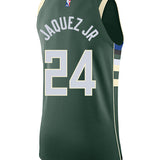 Nike 2022 Icon Edition Jaime Jaquez Jr Milwaukee Bucks Authentic Jersey-back