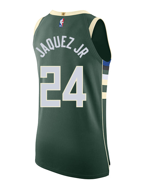 Nike 2022 Icon Edition Jaime Jaquez Jr Milwaukee Bucks Authentic Jersey-back