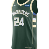 Nike 2022 Icon Edition Jaime Jaquez Jr Milwaukee Bucks Authentic Jersey-front