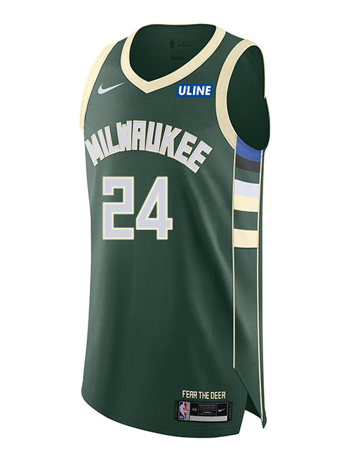 Nike 2022 Icon Edition Jaime Jaquez Jr Milwaukee Bucks Authentic Jersey-front