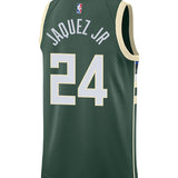 Nike 2022 Icon Edition Jaime Jaquez Jr. Milwaukee Bucks Swingman jersey