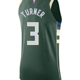 Nike 2022 Icon Edition Myles Turner Milwaukee Bucks Authentic Jersey-back