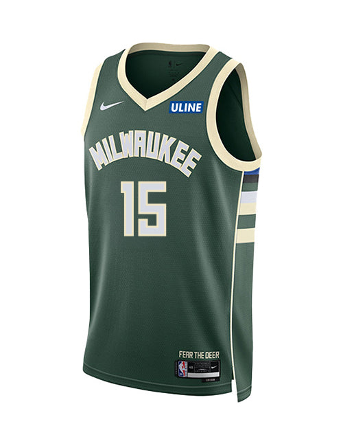 Youth Nike 2022 Icon Edition Nate Ament Milwaukee Bucks Swingman Jersey-front