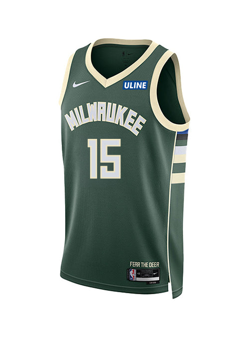 Youth Nike 2022 Icon Edition Nate Ament Milwaukee Bucks Swingman Jersey-front