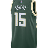 Nike 2022 Icon Edition Nate Ament Milwaukee Bucks Swingman Jersey