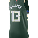 Nike 2022 Icon Edition Ryan Rollins Milwaukee Bucks Authentic Jersey