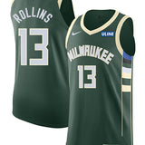 Nike 2022 Icon Edition Ryan Rollins Milwaukee Bucks Authentic Jersey