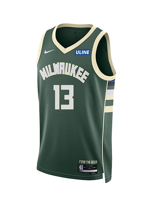 Youth Nike 2022 Icon Edition Ryan Rollins Milwaukee Bucks Swingman Jersey-front