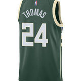 Nike 2022 Icon Edition Cam Thomas Milwaukee Bucks Swingman Jersey