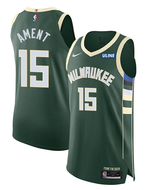 Nike 2022 Icon Edition Nate Ament Milwaukee Bucks Authentic Jersey-COLLAGE