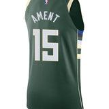 Nike 2022 Icon Edition Nate Ament Milwaukee Bucks Authentic Jersey-BACK