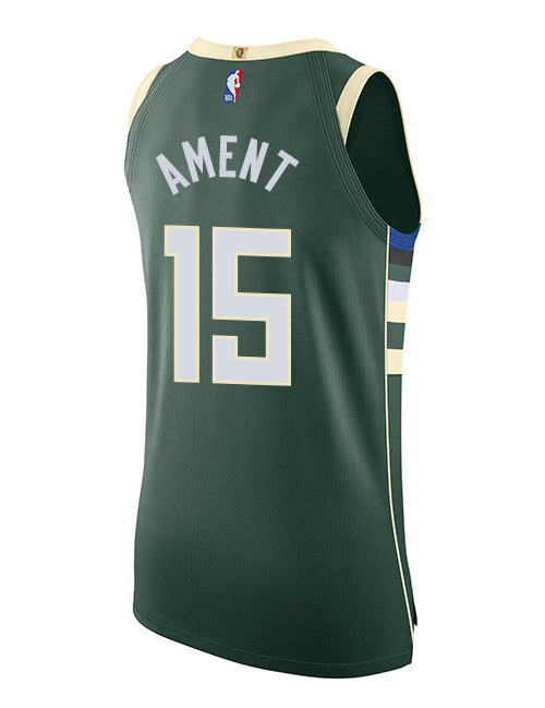 Nike 2022 Icon Edition Nate Ament Milwaukee Bucks Authentic Jersey-BACK