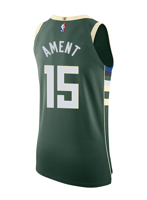 Nike 2022 Icon Edition Nate Ament Milwaukee Bucks Authentic Jersey-BACK