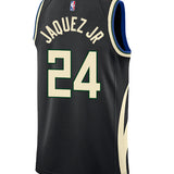 Jordan 2022 Statement Edition Jaime Jaquez Jr Milwaukee Bucks Swingman Jersey-BACK
