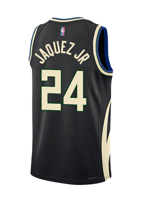 Jordan 2022 Statement Edition Jaime Jaquez Jr Milwaukee Bucks Swingman Jersey-BACK