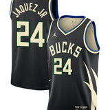 Jordan 2022 Statement Edition Jaime Jaquez Jr Milwaukee Bucks Swingman Jersey-COLLAGE