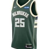 Nike 2022 Icon Edition Kasparas Jakučionis Milwaukee Bucks Swingman Jersey